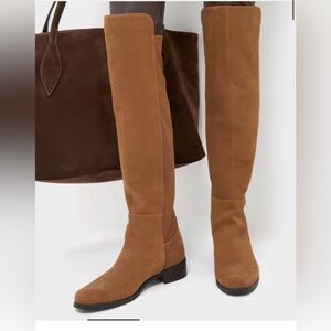 Blondo Tan Over the Knee Suede Boots